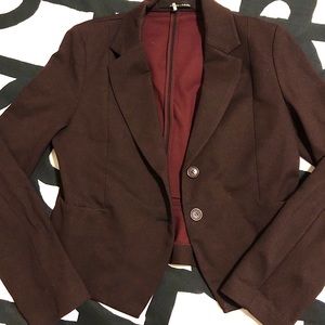 Maroon structured blazer - SZ 10